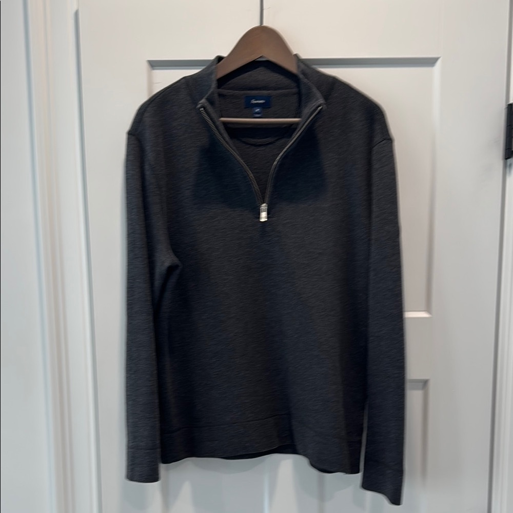 Men's Façonnable Gray Half-Zip Sweater